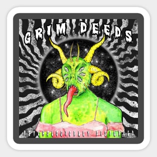 Grim Deeds "Psychologically Displaced" album cover Sticker